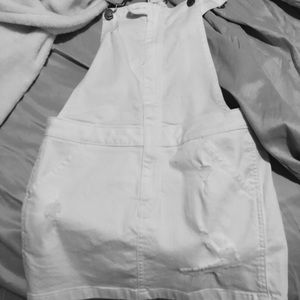 White skirt overalls